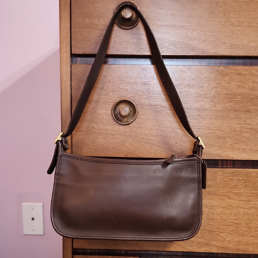 Coach Legacy 9071 Audrey Shoulder Bag in Chocolate Brown